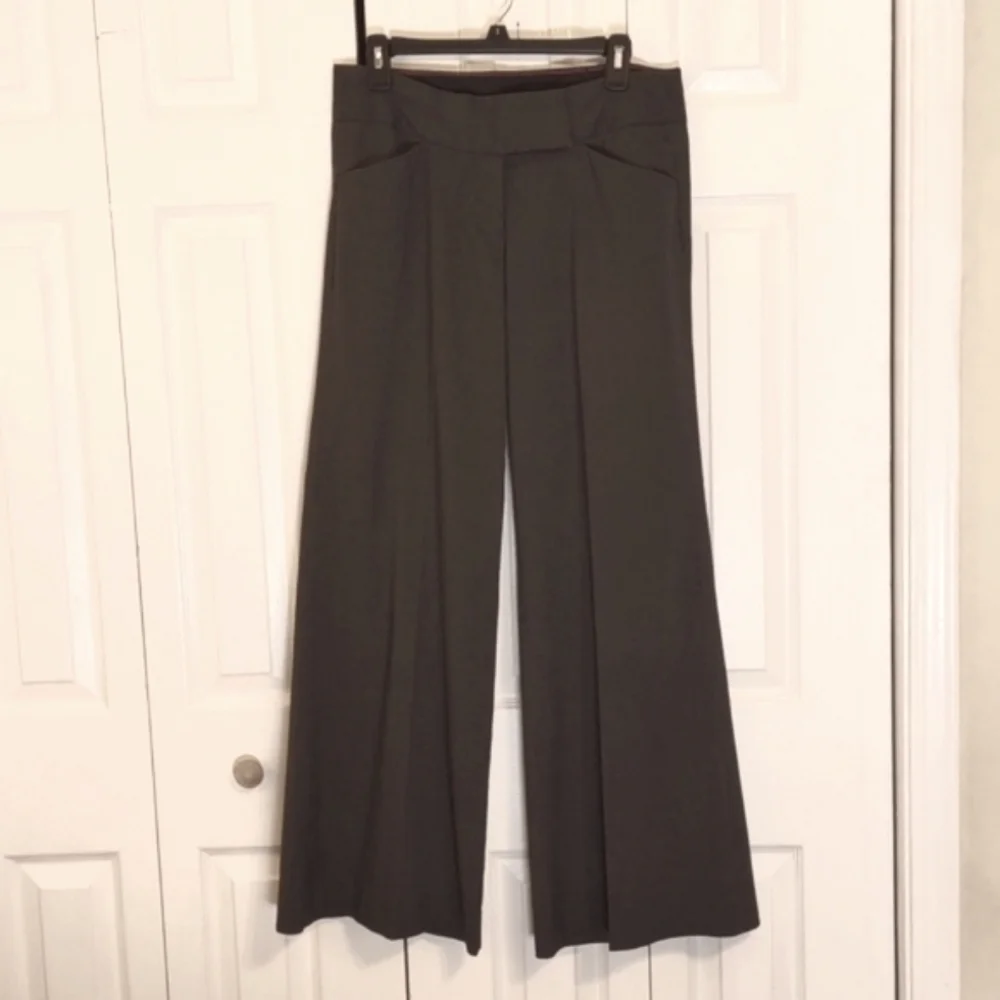 The Limited Wool like Gray Wide Leg Pants